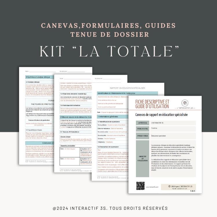 Kit "La totale" pour éducateur/trice spécialisé(e).