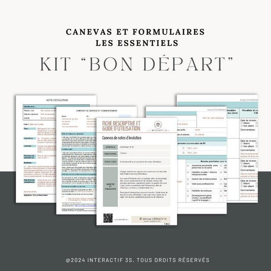 Kit "Bon départ" pour éducateur/trice spécialisé(e).